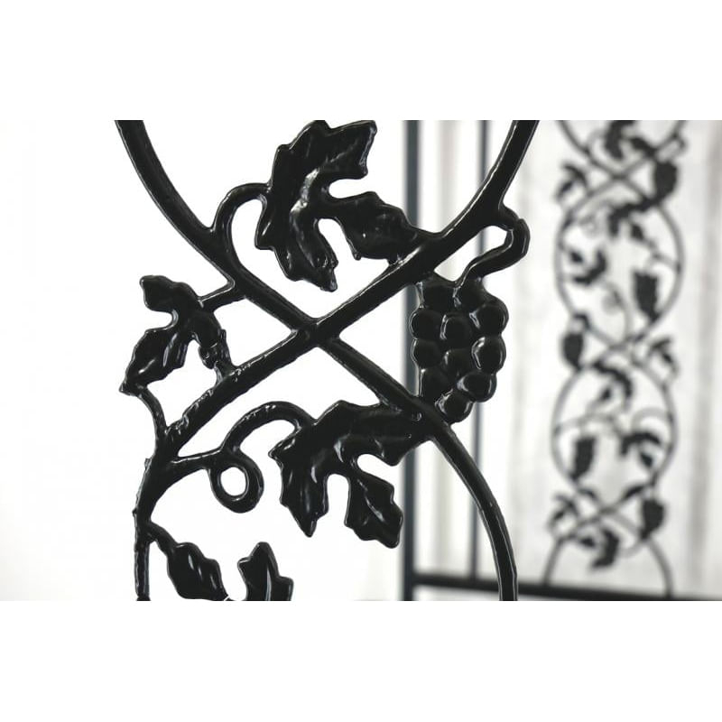 Casa si Gradina - Gradina si terasa - Decoratiuni exterior - Arcade - Pergola pentru gradina cu banca, structura metalica solida, 122x58x203 cm, negru - Infinity.ro