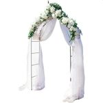 Casa si Gradina - Gradina si terasa - Decoratiuni exterior - Arcade - Pergola gradina metalica cu varfuri decorative, otel vopsit cu pulbere, 150x37x240 cm, negru - Infinity.ro