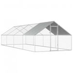 Casa si Gradina - Gradinarit si plante - Sere si solarii - Cotet tarc pasari otel galvanizat cu plasa 4x2.5 cm, acoperis polipropilena, 4 arcade, 600x300x195 cm - Infinity.ro