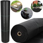 Casa si Gradina - Gradinarit si plante - Sere si solarii - Agrotextil antiburuieni polipropilena 90g/m2 cu protectie UV, mentine umiditatea solului, 50x0.8 m, negru - Infinity.ro
