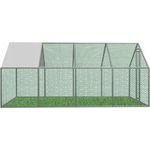 Casa si Gradina - Gradinarit si plante - Sere si solarii - Cotet tarc pasari otel galvanizat cu plasa 4x2.5 cm, acoperis polipropilena, 4 arcade, 600x300x195 cm - Infinity.ro