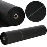 Casa si Gradina - Gradinarit si plante - Sere si solarii - Agrotextil antiburuieni polipropilena 90g/m2 cu protectie UV, mentine umiditatea solului, 50x1.1 m, negru - Infinity.ro