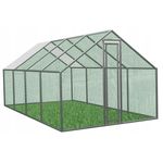 Casa si Gradina - Gradinarit si plante - Sere si solarii - Cotet tarc pasari otel galvanizat cu plasa 4x2.5 cm, acoperis polipropilena, 4 arcade, 600x300x195 cm - Infinity.ro