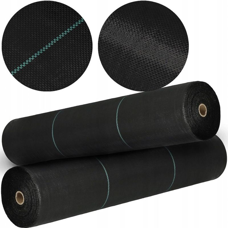 Casa si Gradina - Gradinarit si plante - Sere si solarii - Agrotextil antiburuieni polipropilena 90g/m2 cu protectie UV, mentine umiditatea solului, 100x1.6 m, negru - Infinity.ro