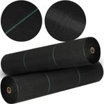 Casa si Gradina - Gradinarit si plante - Sere si solarii - Agrotextil antiburuieni polipropilena 90g/m2 cu protectie UV, mentine umiditatea solului, 50x1.1 m, negru - Infinity.ro