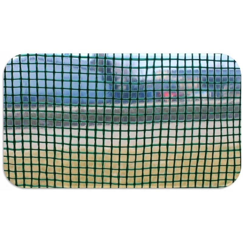Casa si Gradina - Gradinarit si plante - Sere si solarii - Folie sera gradina 8x3 m, PE 140g/m2 armata cu plasa PP, filtru UV4, ferestre velcro si usa fermoar, verde - Infinity.ro