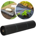 Casa si Gradina - Gradinarit si plante - Sere si solarii - Folie agrotextil, mulcire, antiburuieni, filtru UV, 100 x 0.8metri, 70g/m2, negru - Infinity.ro