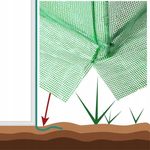 Casa si Gradina - Gradinarit si plante - Sere si solarii - Sera gradina tip tunel 300x600x200 cm, folie PE 140g/m2 UV4, 13 ferestre cu plase tantari, usa lata, 18 mp, verde - Infinity.ro