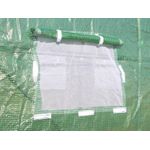 Casa si Gradina - Gradinarit si plante - Sere si solarii - Sera gradina tip tunel 400x1000x200 cm, folie PE 140g/m2 UV4, 16 ferestre, usa fermoar, 40 mp, verde - Infinity.ro