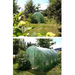 Casa si Gradina - Gradinarit si plante - Sere si solarii - Sera de gradina, tip tunel cu cadru metalic, 250x400cm, 10mp, fereastra suplimentara spate - Infinity.ro