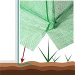 Casa si Gradina - Gradinarit si plante - Sere si solarii - Sera gradina tip tunel 200x450x200 cm, folie PE 140g/m2 UV4, 9 ferestre cu plase tantari, usa cu incuietori, 9 mp, verde - Infinity.ro