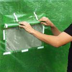 Casa si Gradina - Gradinarit si plante - Sere si solarii - Sera gradina tip tunel 200x450x200 cm, folie PE 140g/m2 UV4, 9 ferestre cu plase tantari, usa cu incuietori, 9 mp, verde - Infinity.ro