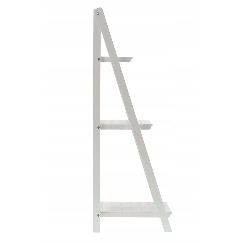 Casa si Gradina - Mobilier - Biblioteci si rafturi - Biblioteci - Biblioteca pliabila din lemn, 3 rafturi, 42x109x39 cm, alb - Infinity.ro