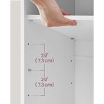 Casa si Gradina - Mobilier - Dulapuri si sifoniere - Dulapuri pantofi - Pantofar cu banca cu 12 compartimente si perna, sarcina 136 kg, 104x30x48 cm, alb - Infinity.ro
