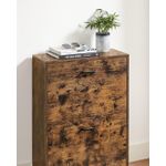 Casa si Gradina - Mobilier - Dulapuri si sifoniere - Dulapuri pantofi - Dulap pantofi cu 2 usi rabatabile, din MDF, pentru 8-12 perechi, 60x24x84cm, maro rustic - Infinity.ro
