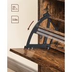 Casa si Gradina - Mobilier - Dulapuri si sifoniere - Dulapuri pantofi - Dulap pantofi cu 2 usi rabatabile, din MDF, pentru 8-12 perechi, 60x24x84cm, maro rustic - Infinity.ro