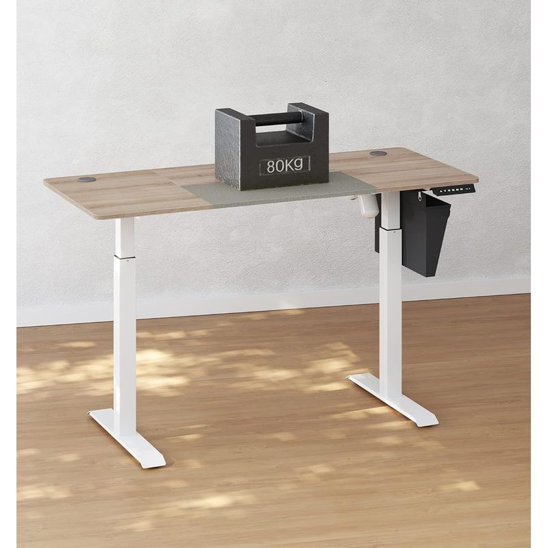 Casa si Gradina - Mobilier - Mese si birouri - Birouri - Birou cu reglaj electric pe inaltime, memorie cu 4 inaltimi, 60x140x(72-120)cm, gri stejar - Infinity.ro