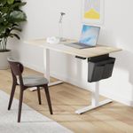 Casa si Gradina - Mobilier - Mese si birouri - Birouri - Birou cu reglaj electric pe inaltime, memorie cu 4 inaltimi, 60x140x(72-120)cm, gri stejar - Infinity.ro
