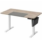 Casa si Gradina - Mobilier - Mese si birouri - Birouri - Birou cu reglaj electric pe inaltime, memorie cu 4 inaltimi, 60x140x(72-120)cm, gri stejar - Infinity.ro