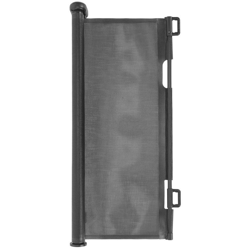 Casa si Gradina - Mobilier - Mobilier copii - Sisteme de siguranta - Poarta siguranta retractabila extensibila copii animale, 162x86 cm, montaj perete, negru - Infinity.ro