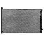 Casa si Gradina - Mobilier - Mobilier copii - Sisteme de siguranta - Poarta siguranta retractabila extensibila copii animale, 162x86 cm, montaj perete, negru - Infinity.ro