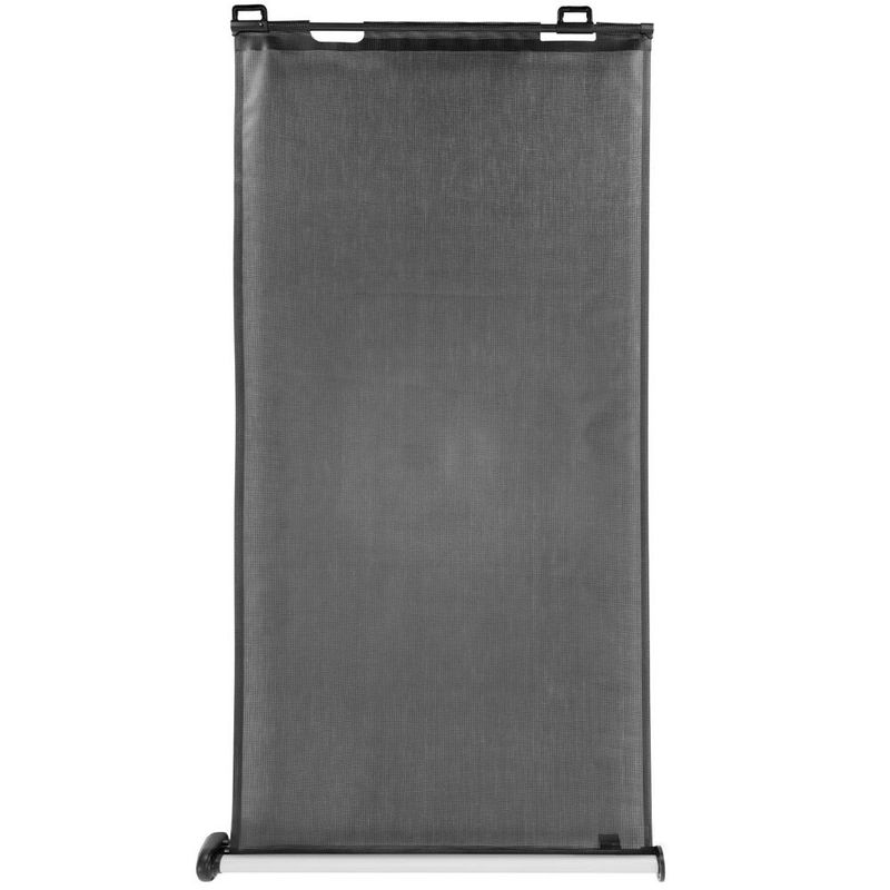 Casa si Gradina - Mobilier - Mobilier copii - Sisteme de siguranta - Poarta siguranta retractabila extensibila copii animale, 162x86 cm, montaj perete, negru - Infinity.ro