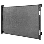 Casa si Gradina - Mobilier - Mobilier copii - Sisteme de siguranta - Poarta siguranta retractabila extensibila copii animale, 162x86 cm, montaj perete, negru - Infinity.ro