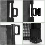 Casa si Gradina - Mobilier - Mobilier copii - Sisteme de siguranta - Poarta siguranta retractabila extensibila copii animale, 162x86 cm, montaj perete, negru - Infinity.ro