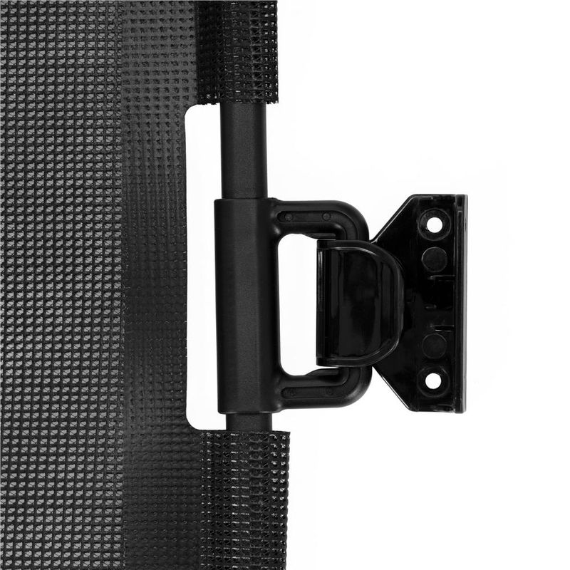 Casa si Gradina - Mobilier - Mobilier copii - Sisteme de siguranta - Poarta siguranta retractabila extensibila copii animale, 162x86 cm, montaj perete, negru - Infinity.ro