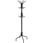 Casa si Gradina - Mobilier - Organizare si depozitare - Cuiere - Cuier metalic cu 12 agatatori, suport haine tip pom, 55x55x180 cm, negru - Infinity.ro