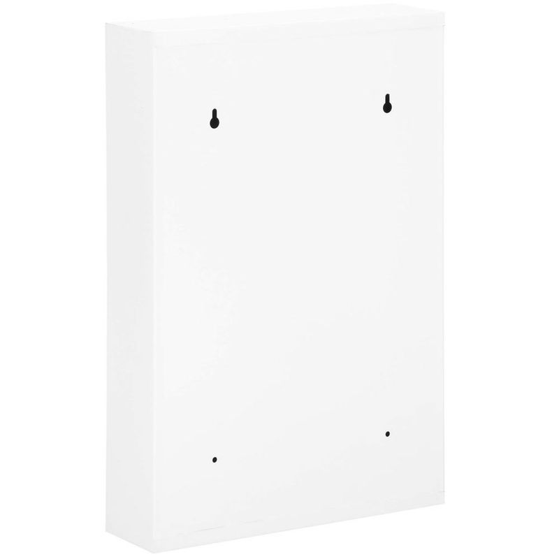 Casa si Gradina - Mobilier - Organizare si depozitare - Cutii depozitare - Cutie metalica din otel pentru 64 chei, echipata, 45x30x8cm, alba - Infinity.ro