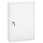 Casa si Gradina - Mobilier - Organizare si depozitare - Cutii depozitare - Cutie metalica din otel pentru 64 chei, echipata, 45x30x8cm, alba - Infinity.ro