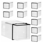 Casa si Gradina - Mobilier - Organizare si depozitare - Cutii depozitare - Set 10 cutii organizare pentru pantofi, 28x20x20, transparent - Infinity.ro