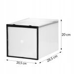 Casa si Gradina - Mobilier - Organizare si depozitare - Cutii depozitare - Set 10 cutii organizare pentru pantofi, 28x20x20, transparent - Infinity.ro