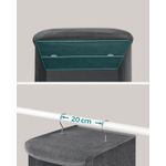 Casa si Gradina - Mobilier - Organizare si depozitare - Organizatoare pentru sertare si dulapuri - Set 2 bucati organizatoare suspendate pentru dulap, 5 rafturi, pliabil, 30x30x90 cm, gri - Infinity.ro