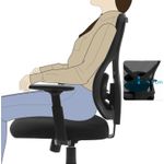 Casa si Gradina - Mobilier - Scaune si fotolii - Scaune - Scaun de birou ergonomic mesh, reglabil complet, brate si suport lombar ajustabile, 68x67x113 cm, negru - Infinity.ro
