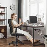 Casa si Gradina - Mobilier - Scaune si fotolii - Scaune - Scaun de birou ergonomic mesh, reglabil complet, brate si suport lombar ajustabile, 68x67x113 cm, negru - Infinity.ro