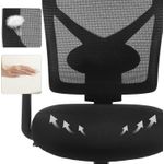Casa si Gradina - Mobilier - Scaune si fotolii - Scaune - Scaun de birou ergonomic mesh, reglabil complet, brate si suport lombar ajustabile, 68x67x113 cm, negru - Infinity.ro