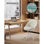 Casa si Gradina - Mobilier - Scaune si fotolii - Scaune - Scaun de birou ergonomic, inaltime reglabila, 60x60x(80-90) cm, bej - Infinity.ro