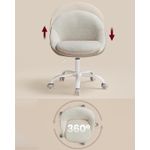 Casa si Gradina - Mobilier - Scaune si fotolii - Scaune - Scaun de birou ergonomic, inaltime reglabila, 60x60x(80-90) cm, bej - Infinity.ro