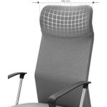 Casa si Gradina - Mobilier - Scaune si fotolii - Scaune - Scaun de birou ergonomic, reglabil pe inaltime, functie balans, maxim 120 kg, 63x63x120 cm, gri - Infinity.ro