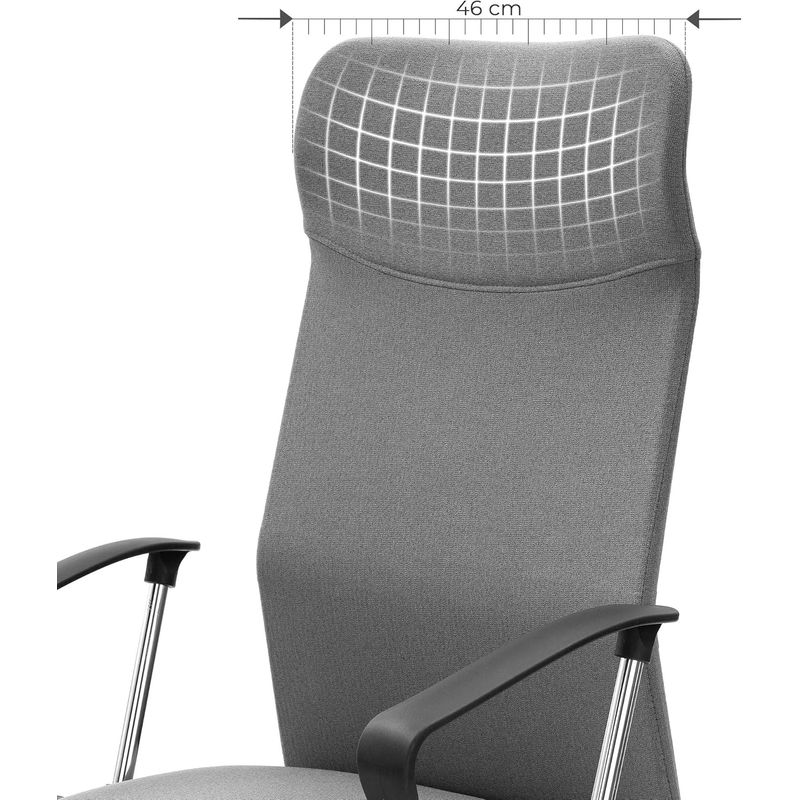 Casa si Gradina - Mobilier - Scaune si fotolii - Scaune - Scaun de birou ergonomic, reglabil pe inaltime, functie balans, maxim 120 kg, 63x63x120 cm, gri - Infinity.ro