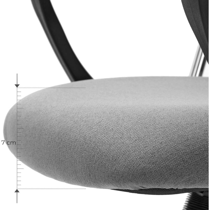 Casa si Gradina - Mobilier - Scaune si fotolii - Scaune - Scaun de birou ergonomic, reglabil pe inaltime, functie balans, maxim 120 kg, 63x63x120 cm, gri - Infinity.ro