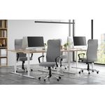 Casa si Gradina - Mobilier - Scaune si fotolii - Scaune - Scaun de birou ergonomic, reglabil pe inaltime, functie balans, maxim 120 kg, 63x63x120 cm, gri - Infinity.ro