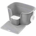 Petshop - Ingrijire si Igiena - Litiere si accesorii - Litiere simple - Litiera pisici xl pereti inalti colector nisip depozitare, 64x44x33 cm, design deschis, gri - Infinity.ro