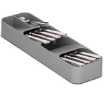 Casa si Gradina - Mobilier - Seturi de mobilier - Seturi bucatarie - Organizator tacamuri sertar, 5 compartimente, 40x11x5,5cm, gri - Infinity.ro