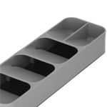 Casa si Gradina - Mobilier - Seturi de mobilier - Seturi bucatarie - Organizator tacamuri sertar, 5 compartimente, 40x11x5,5cm, gri - Infinity.ro