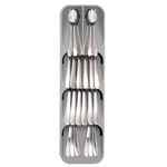 Casa si Gradina - Mobilier - Seturi de mobilier - Seturi bucatarie - Organizator tacamuri sertar, 5 compartimente, 40x11x5,5cm, gri - Infinity.ro