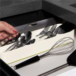 Casa si Gradina - Mobilier - Seturi de mobilier - Seturi bucatarie - Organizator tacamuri sertar, 5 compartimente, 40x11x5,5cm, gri - Infinity.ro