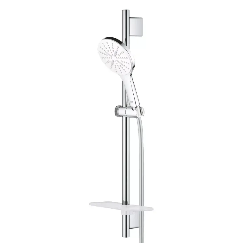 Casa si Gradina - Sanitare - Cazi si cabine de dus - Coloane si seturi de dus - Coloana de dus Grohe SmartActive 130, 600 mm, 3 funcii, etajera, crom, 26576LS0 - Infinity.ro